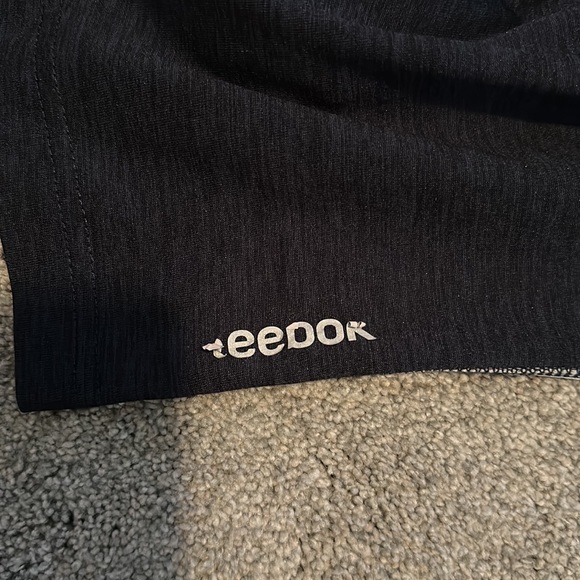 Men’s Reebok Size Medium Athletic Shorts Navy w/ Gray Stripe (w/ front pockets) - Picture 2 of 5